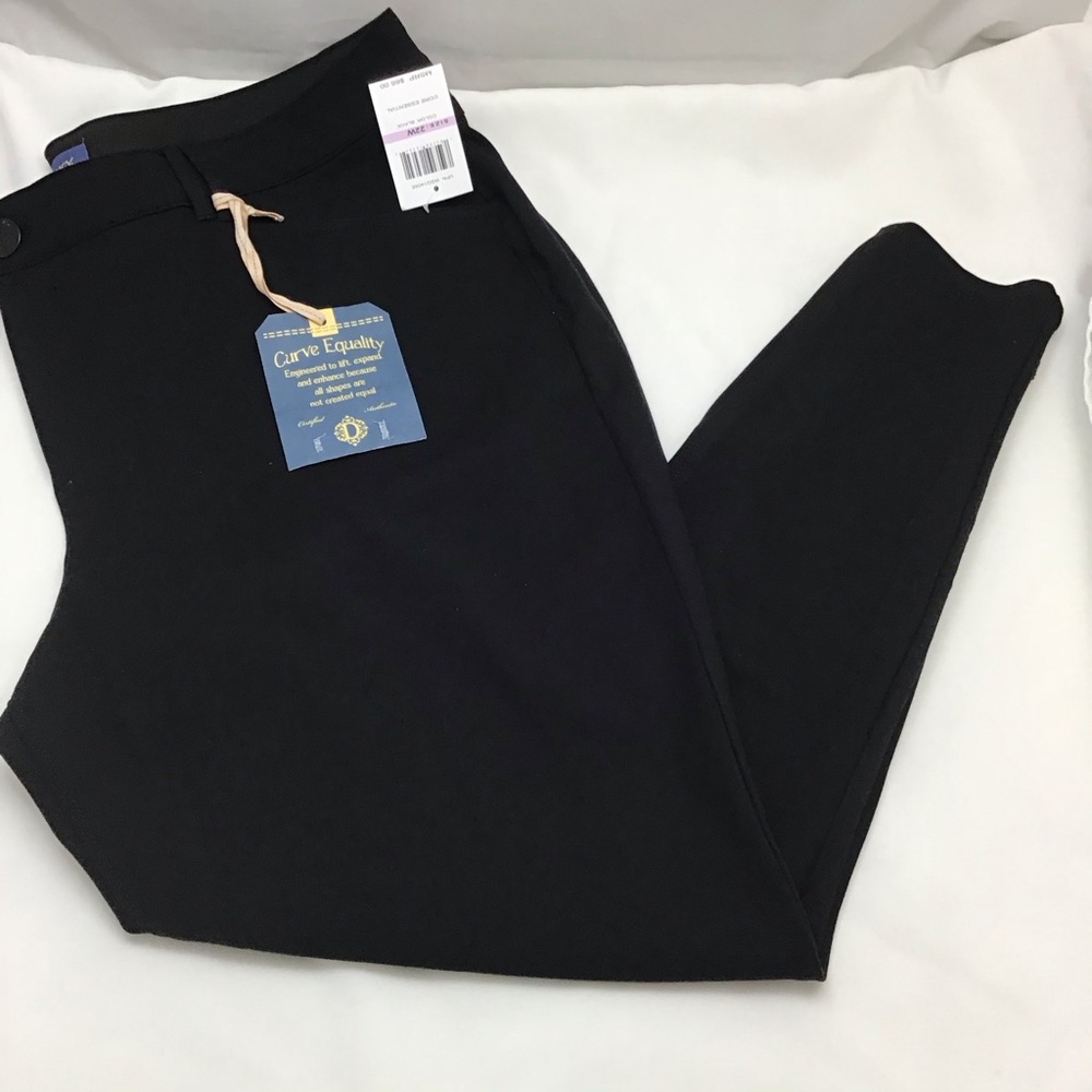 AbSolution Sz 22W Pull On Black Pants